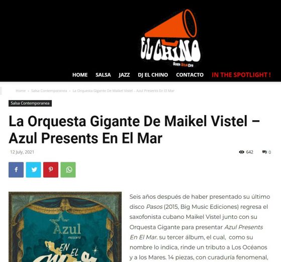 Orquesta gigante Azul Presents En el Mar
